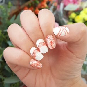 Drama infusion Incoco nails Art Deco floral RARE